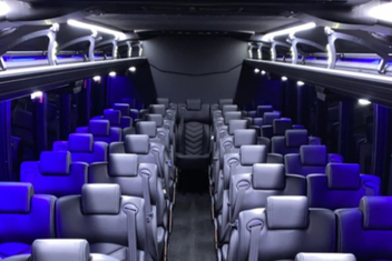 West Bloomfield Charter Bus Interior