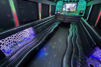 West Bloomfield Limo Bus Interior